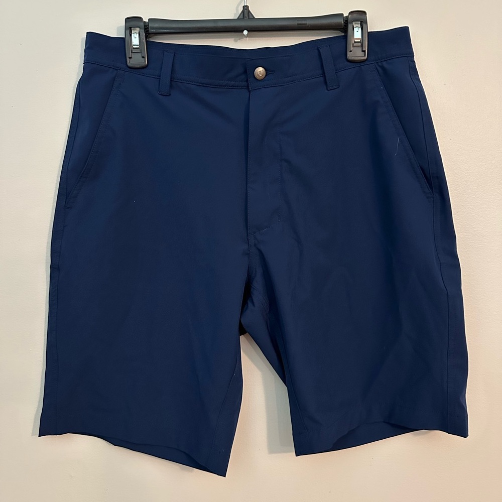 FootJoy Lightweight 9 Inch Inseam Golf Shorts - Navy Size 34 - Picture 4 of 8